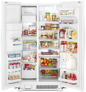 Whirlpool 25 cu. ft. 36 Wide Side-by-Side Refrigerator - White